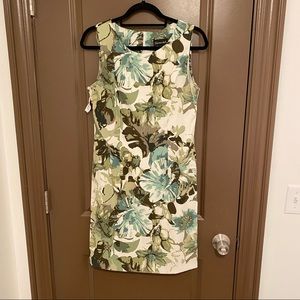 Green floral dress